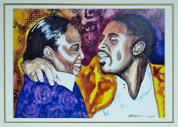 couple - an original acrylic painting by monica moilanen